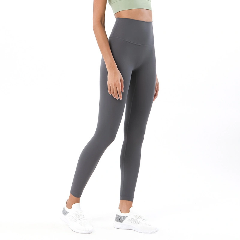 Women&prime; S Sanded-Fabric External Tight High Waist Lifting Hip Fitness Leggings